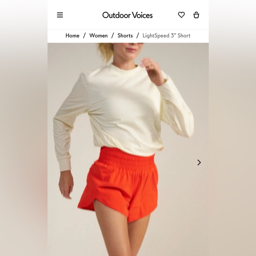 Outdoor Voices Lightspeed Shorts